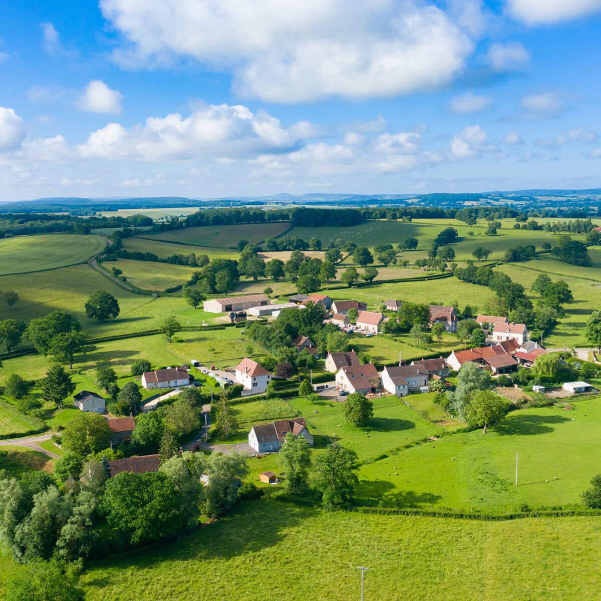 Landschaftsbild Gemeinde Dorf