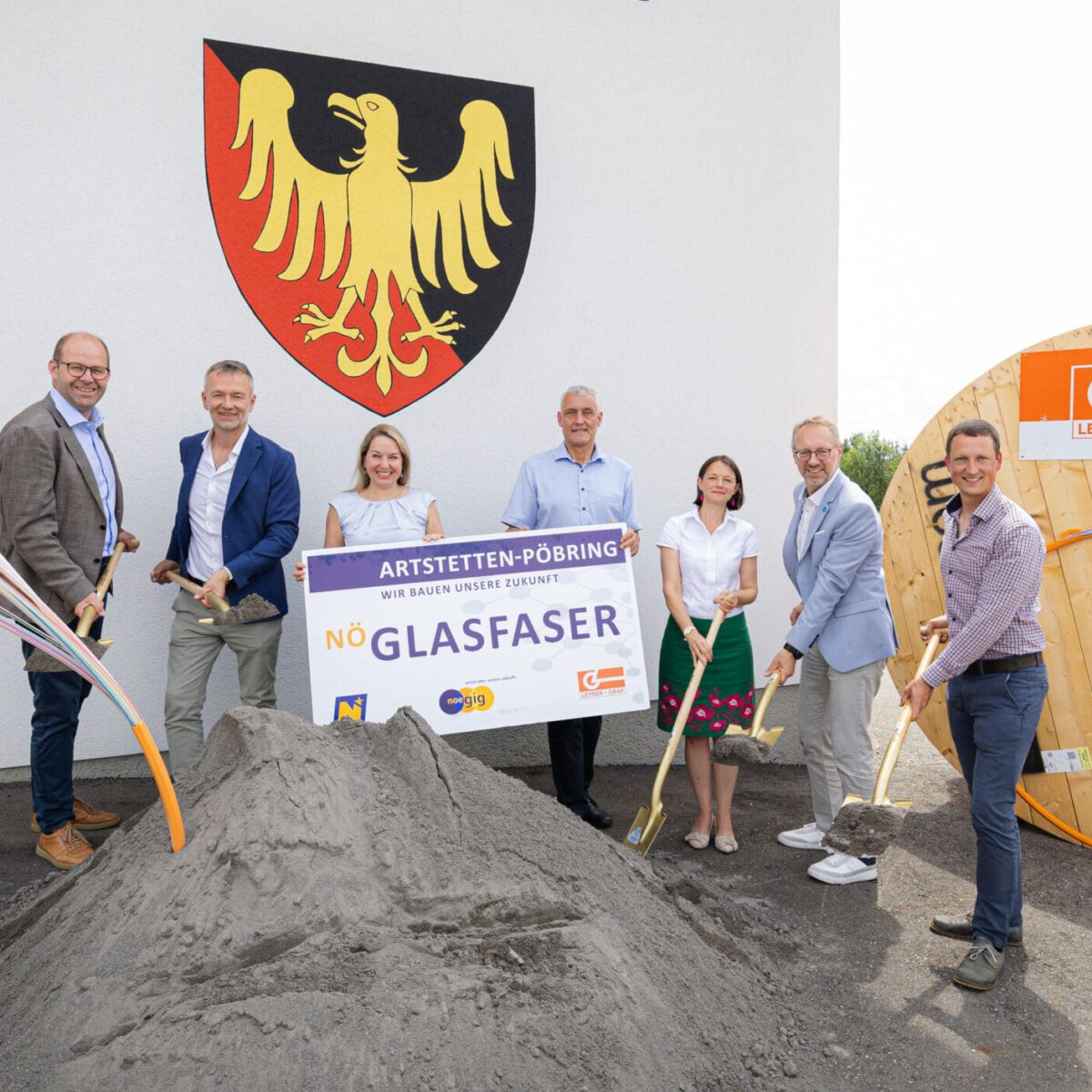 Spatenstich in Artstetten-Pöbring